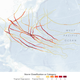 Illustration for article titled NASA Maps Show Just How Crazy The Storm Season Was in the Pacific